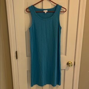 J. Jill pretty Blue Knit dress size small in like new condition